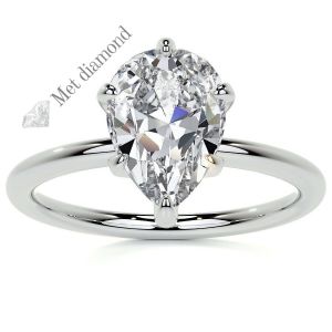 3 karat mozanit taşlı  yüzük damla dml29c