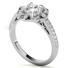 2,30 karat mozanit taşlı yüzük mzn147