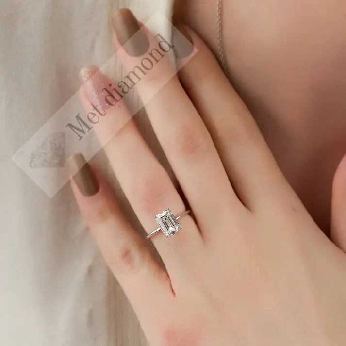 3 karat lab grown pırlanta tektaş yüzük lab013