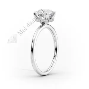 3 karat lab grown pırlanta tektaş yüzük lab013