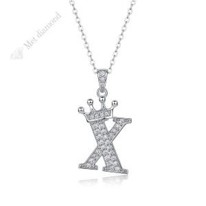 Mozanit taşlı harf kolye  - kol32