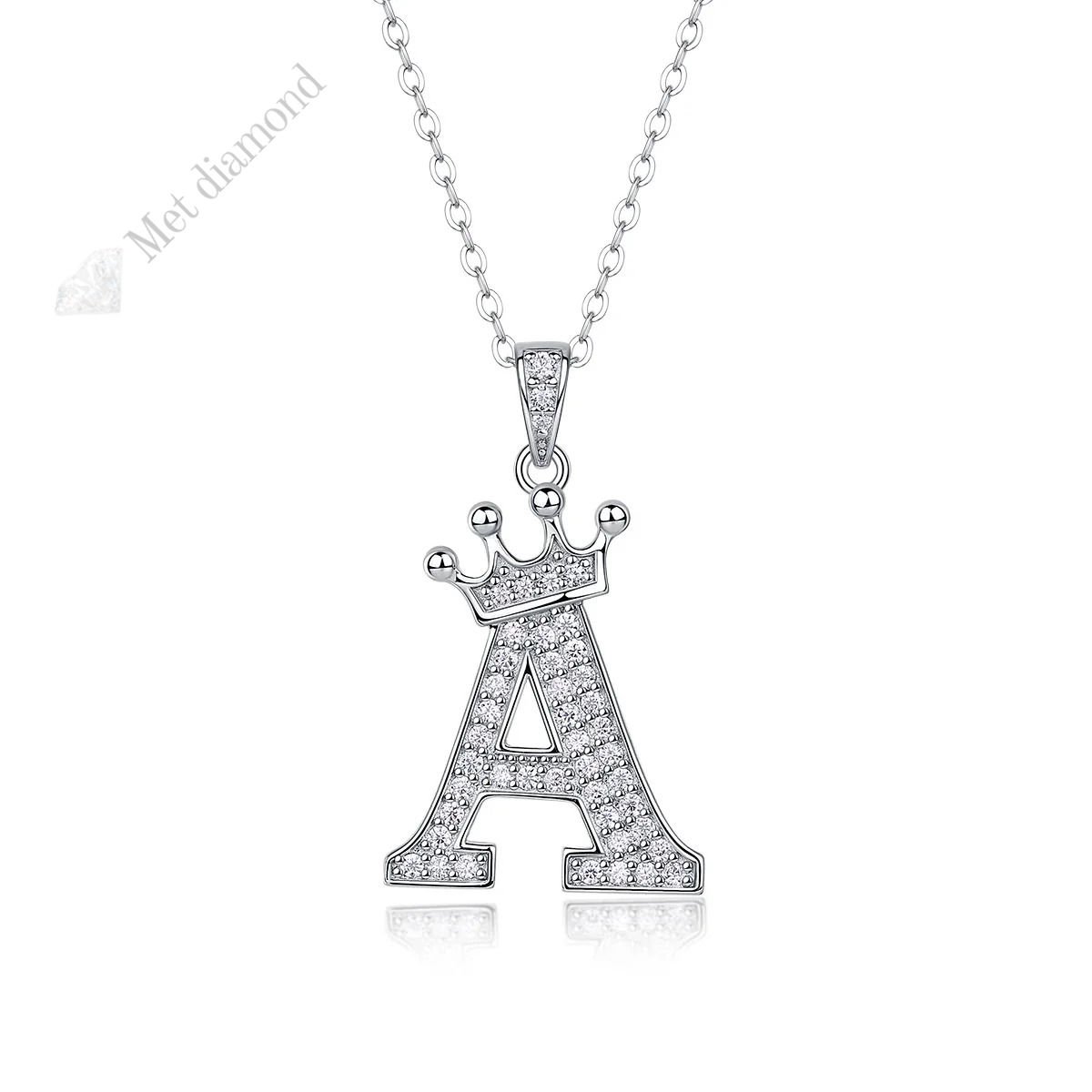 Mozanit taşlı harf kolye  - kol32