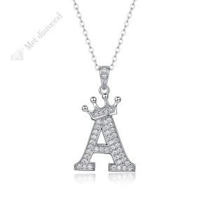 Mozanit taşlı harf kolye  - kol32