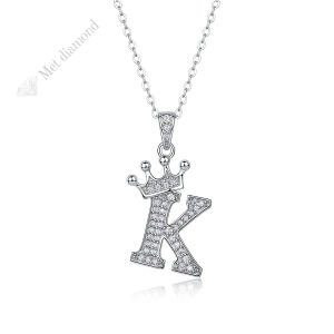 Mozanit taşlı harf kolye  - kol32