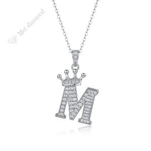 Mozanit taşlı harf kolye  - kol32