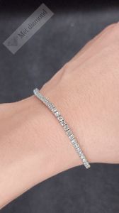 3,50 karat mozanit taşlı bileklik -blk350