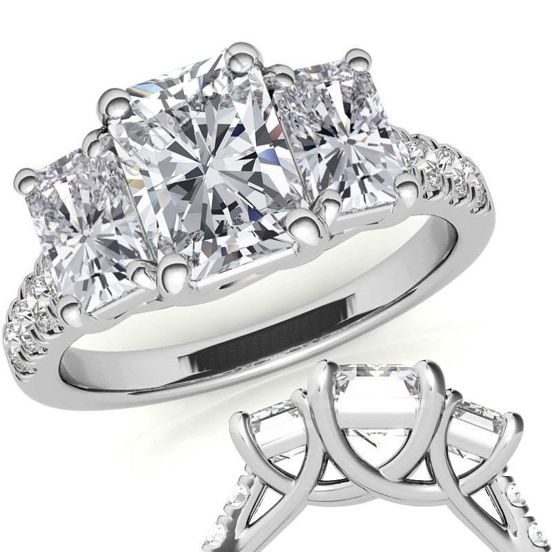 4,20 karat mozanit taşlı yüzük tria tria420