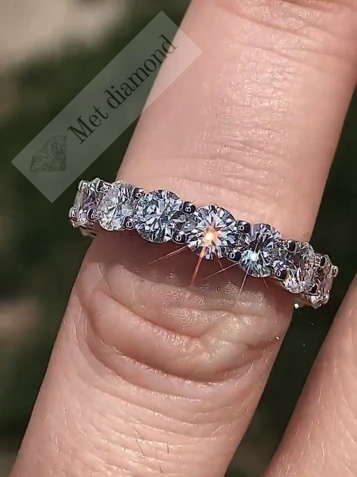 3.50 karat tamtur mozanit taşlı yüzük mzy40