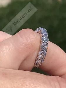 4 karat tamtur mozanit taşlı yüzük mzy40