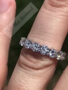 3.50 karat tamtur mozanit taşlı yüzük mzy40
