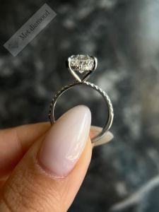 5,50 karat mozanit taşlı tektaş yüzük oval-ov070