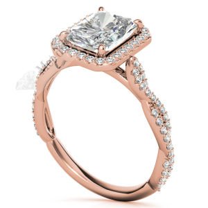 2,50 karat mozanit taşlı yüzük raidant baget