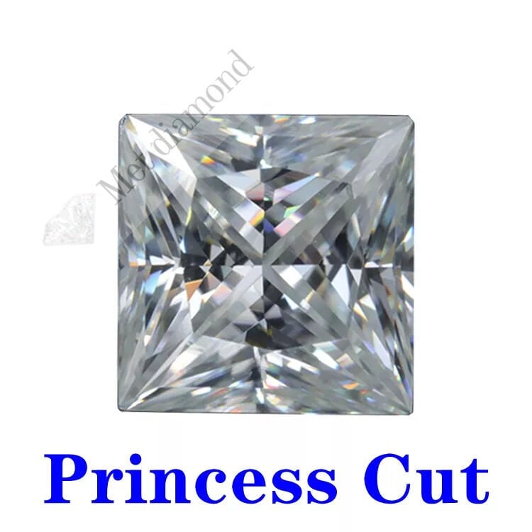 1 karat mozanit taş prenses kesim