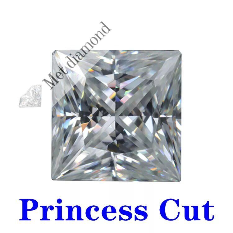 3 karat mozanit taş prenses kesim