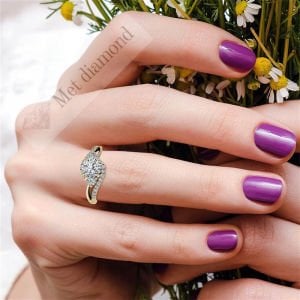 1,50  karat mozanit taşlı yüzük bgt29