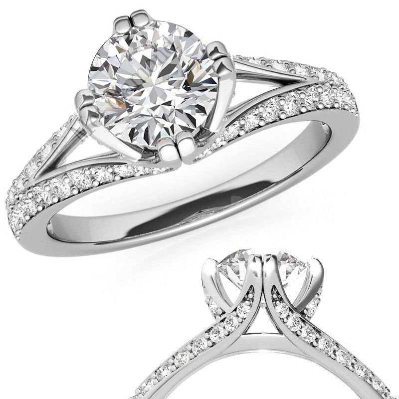 1,80  karat mozanit taşlı yüzük mzn202