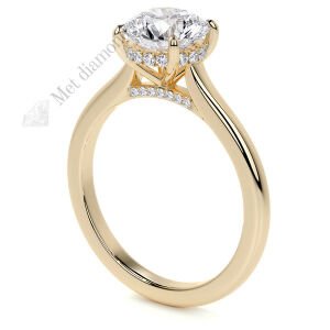 2 karat mozanit taşlı yüzük mzn100