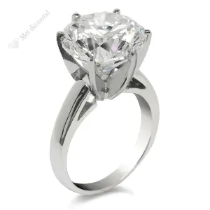 10 CARAT ROUND CUT F COLOR VS2 CLARITY DİAMOND RİNG