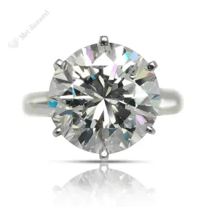 10 CARAT ROUND CUT F COLOR VS2 CLARITY DİAMOND RİNG