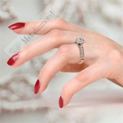 2,30 karat mozanit taşlı yüzük mzn212