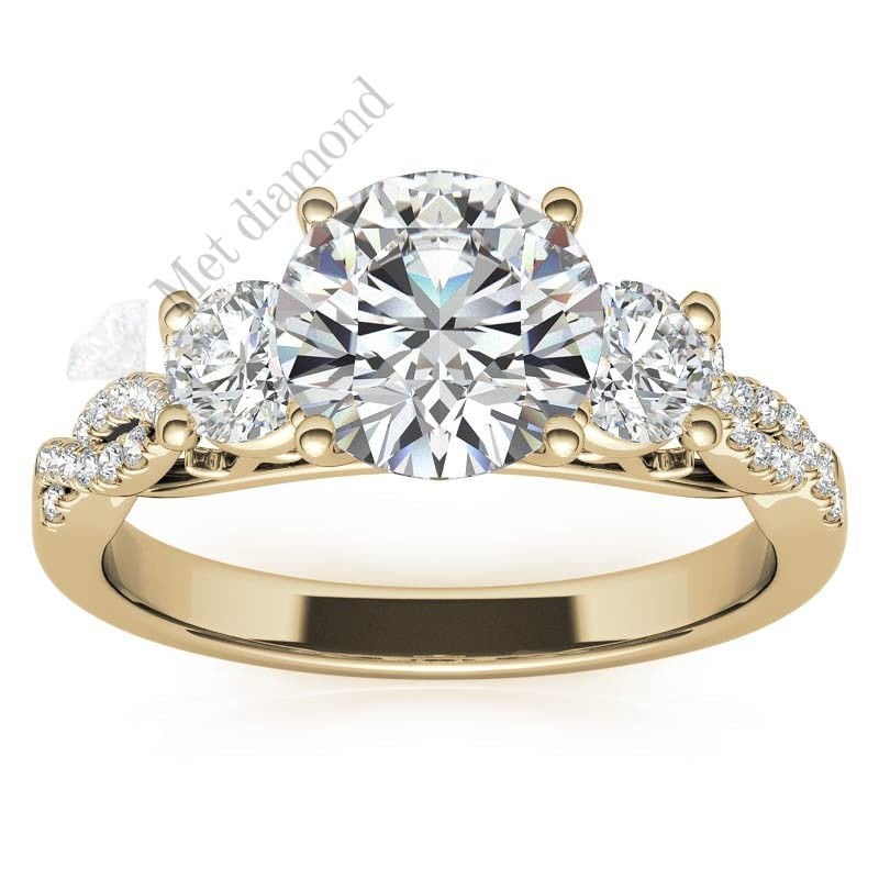 2,70 karat mozanit taşlı yüzük tria tria270