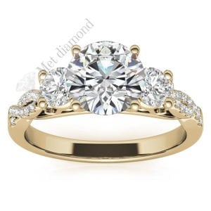 2,70 karat mozanit taşlı yüzük tria tria270