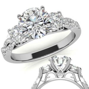 2,70 karat mozanit taşlı yüzük tria tria270