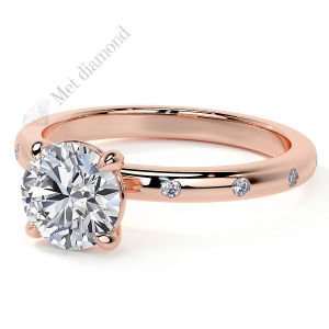 2 karat mozanit taşlı yüzük mzn101