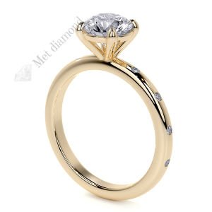 2 karat mozanit taşlı yüzük mzn101