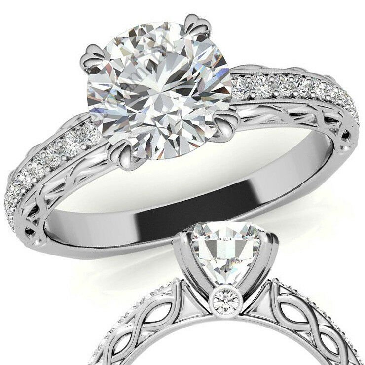 2,50 karat mozanit taşlı yüzük mzn221