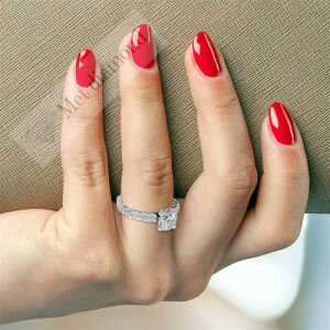 2,50 karat mozanit taşlı yüzük mzn221