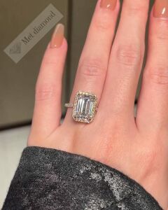 5,40 karat mozanit taşlı yüzük hly540