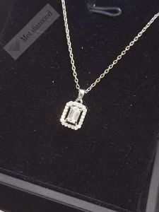 1 karat mozanit taşlı kolye - kol014