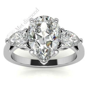 4,00 karat mozanit taşlı yüzük tria tria450