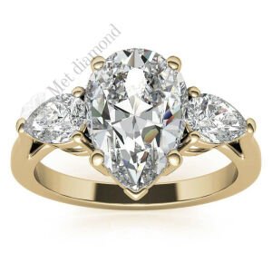 4,00 karat mozanit taşlı yüzük tria tria450