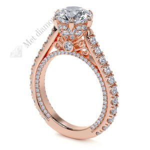 2,50  karat mozanit taşlı  yüzük mzn102