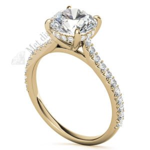 1,30 karat mozanit taşlı yüzük katedral mzn189