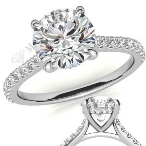 1,30 karat mozanit taşlı yüzük katedral mzn189