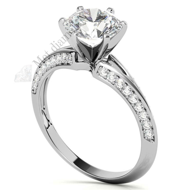 1.30  karat mozanit taşlı yüzük mzn207