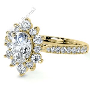 2.50 karat mozanit taşlı yüzük antruj model