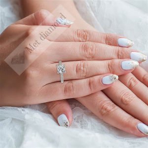 2 karat mozanit taşlı yüzük  - mzn201