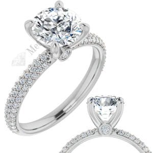 2,60 karat mozanit taşlı yüzük katedral mzn216