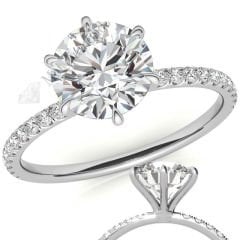 3,30 karat mozanit taşlı yüzük - mzn113b