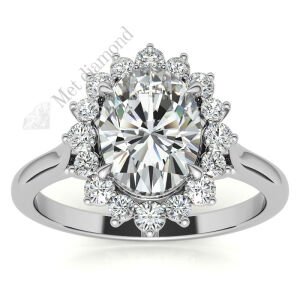 3,20 karat mozanit taşlı yüzük antruj model