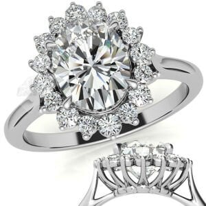 3,20 karat mozanit taşlı yüzük antruj model