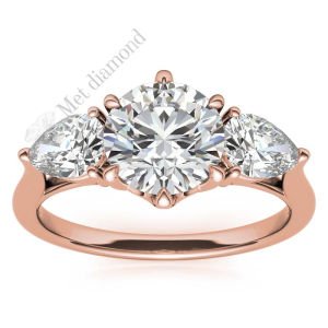 2,50 karat mozanit pırlanta yüzük tria tria350