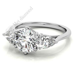 2,50 karat mozanit pırlanta yüzük tria tria350