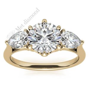 2,50 karat mozanit pırlanta yüzük tria tria350