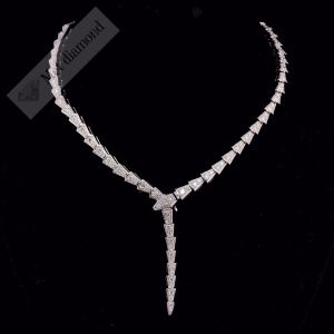 6 karat mozanit taşlı bulgarı altın kolye kol05