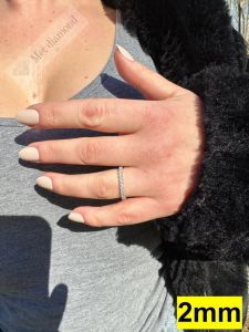 1 karat tamtur mozanit taşlı yüzük mzy32